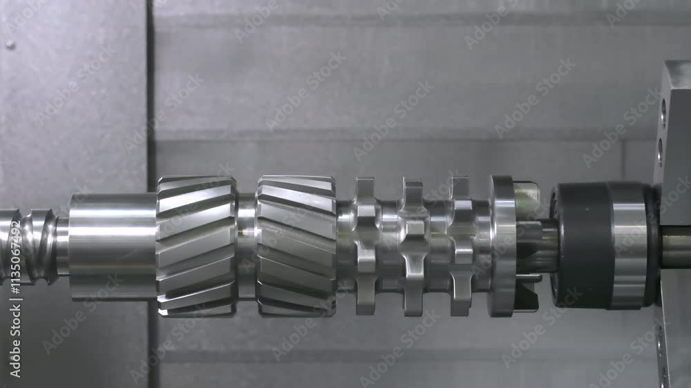 Poster manufacturing professional metalworking machine. industrial concept. programmable modern cnc digital