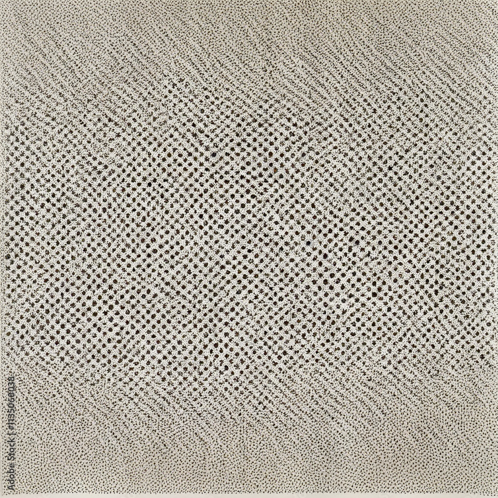 Poster intricate pattern of dots creates mesmerizing texture in neutral tones