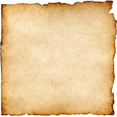 Obraz premium Ancient parchment rests on a weathered wooden table in warm sunlight