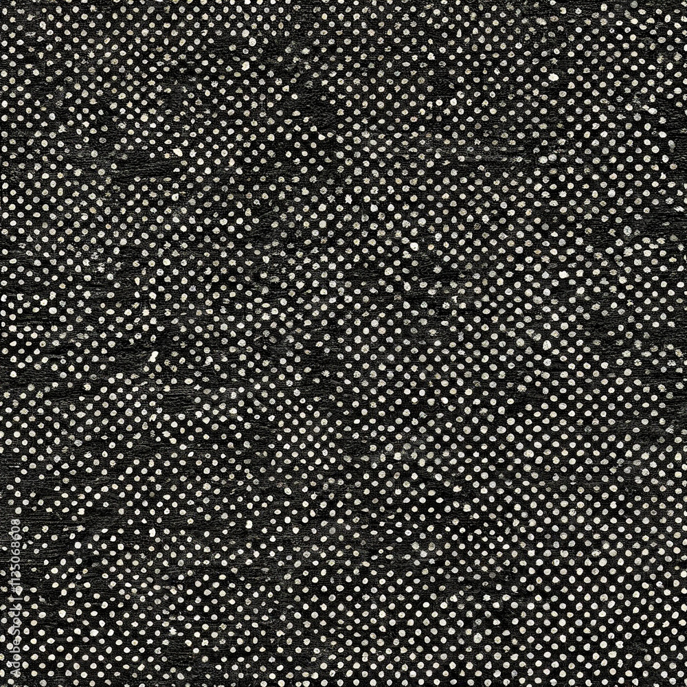 Poster artistic black and white dotted texture creating a mesmerizing visual effect