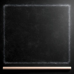 Fototapeta premium Creative expression on a blank blackboard inviting ideas and inspiration