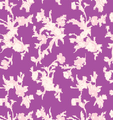 small Seamless floral pattern. Colorful flowers on white background. Elegant template for fashion prints. Vector illustration.