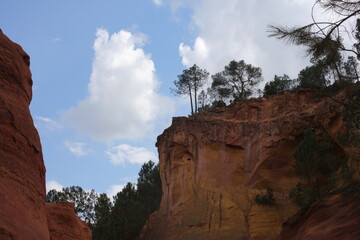 Ochre mining - Roussillon - Vaucluse - Provence-Alpes-Côte d'Azur - France
