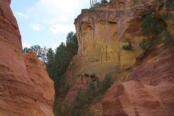 Ochre mining - Roussillon - Vaucluse - Provence-Alpes-Côte d'Azur - France