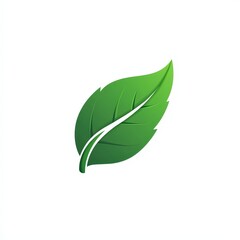 Design of leaf icon logo illustration isolated on white background