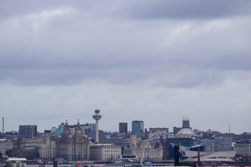 City of Liverpool skyline viewed from Bidston Hill