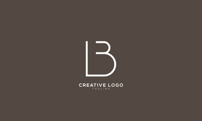 LB BL L3 3L  Abstract initial monogram letter alphabet logo design