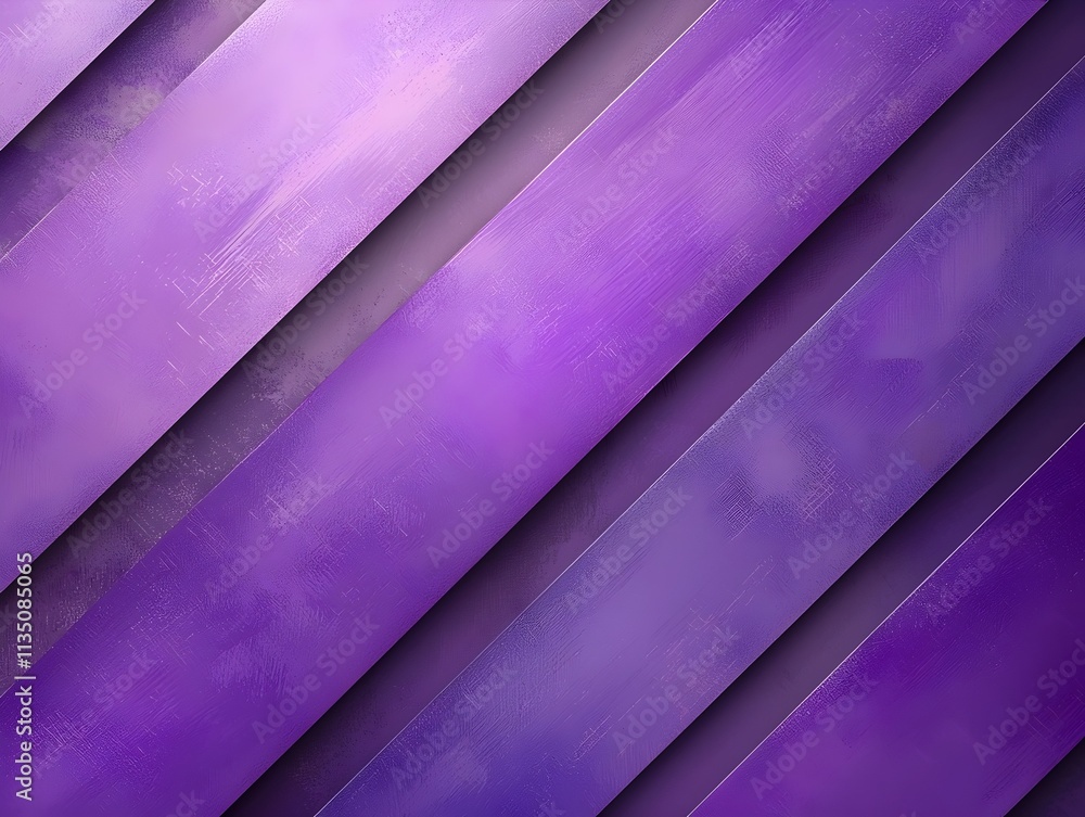 Poster a vibrant abstract composition featuring diagonal purple stripes on a textured surface, creating a m
