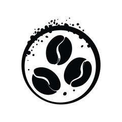 Coffee shop logo. Retro badge coffee , barista bean branch with coffee cup icon line stamp logo vector design in vintage hipster modern style, premium coffee shop bar brand barista , wake symbol icon.