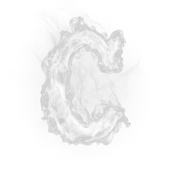 Smoke letter C