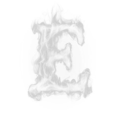 Smoke letter E
