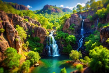 Wangi Falls Litchfield National Park Australia Tilt-Shift Miniature Landscape Photography