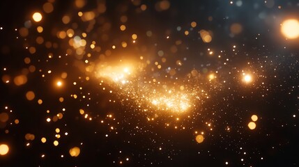 A stunning view of Earth enveloped in chaos beneath a starry sky at sunrise