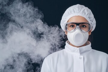 material science concept. A researcher testing the thermal barrier properties of a multilayer coating system