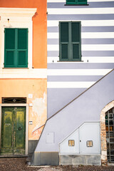 facade of a building in Liguria