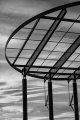 pier in the morning: detail