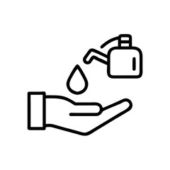 Hand Sanitizer Icon for Hygiene Branding.
