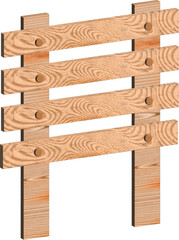 Wooden empty sign board 3D Vector Design