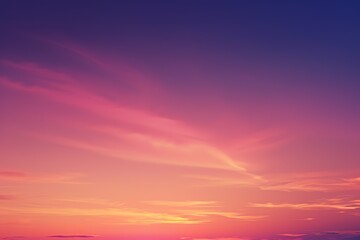 Fototapeta premium Beautiful sunset with a pink and purple sky