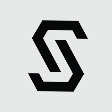 letter logo. s, j, or js. for brands, industries. solid design style. vector design template