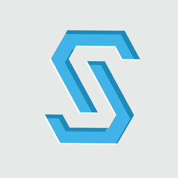 letter logo. s, j, or js. for brands, industries. colored flat design style. vector design template