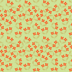 Seamless floral pattern, liberty ditsy print, vintage ornament with plant drawing. Elegant botanical design: hand drawn small flowers, tiny leaves, bouquets on a light background.