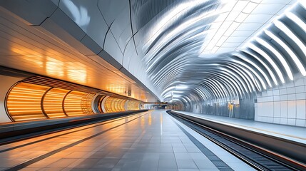 Obraz premium Urban Mystique Illustration with Cityscapes, Neon Lights, and Mysterious Atmosphere