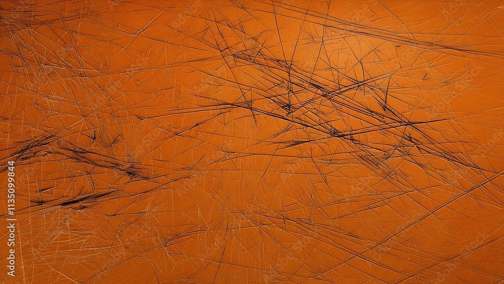 Poster abstract orange scratch background. generative ai.