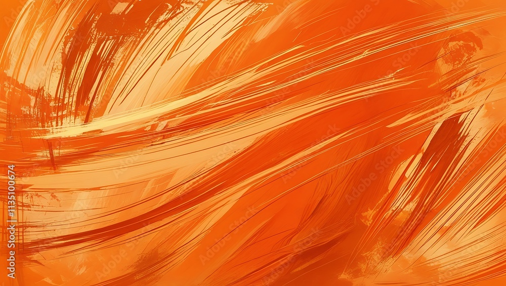 Poster abstract orange scratch background. generative ai.