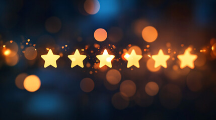 A glowing performance feedback icon linked to athlete reviews, representing online platforms for coaching evaluations. 