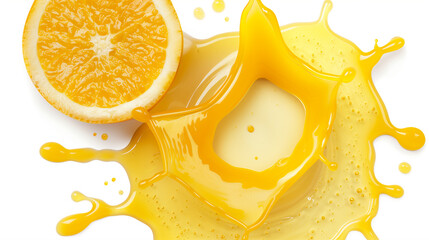Transparent PNG of a Puddle of Orange Juice – Perfect for Food and Beverage Designs"
"Clear PNG Image of Spilled Orange Juice Puddle – Ideal for Creative and Culinary Projects