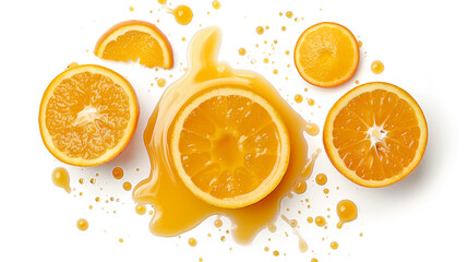 Transparent PNG of a Puddle of Orange Juice – Perfect for Food and Beverage Designs"
"Clear PNG Image of Spilled Orange Juice Puddle – Ideal for Creative and Culinary Projects