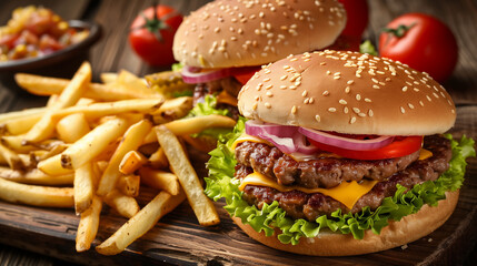 Transparent PNG of a Set of Delicious Burgers – Perfect for Food and Culinary Designs"
"Clear PNG Image of a Set of Tasty Burgers – Ideal for Restaurant and Creative Projects