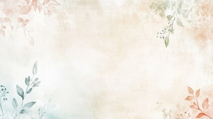 Watercolor background with abstract art. Featuring a luxurious, minimalist style, it includes flowers and botanical leaves, organic shapes. Ideal for banners, posters, web designs, and packaging