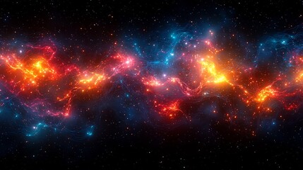 Fototapeta premium Glowing Neural Network Visualizing Sentiment in Digital Data Streams