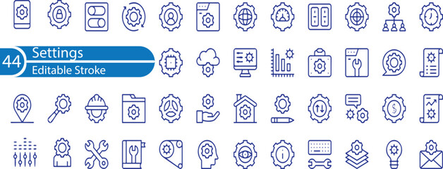 Update, upgrade, progress bar and install concept editable stroke outline icon isolated on white background flat vector illustration.