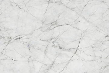 White marble stone texture background showing natural veins pattern