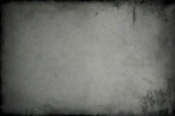 Fototapeta premium Dark grunge concrete wall background texture with vignette
