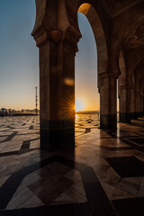Fototapeta premium The Hassan II Mosque in Casablanca