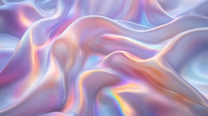 Obraz premium Holographic pastel rainbow background with irides