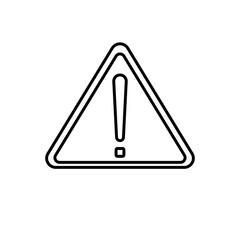 attention sign, danger warning, vector illustration