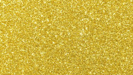 Golden yellow light glitter bokeh texture background. New Year, Christmas and all celebration background concepts.