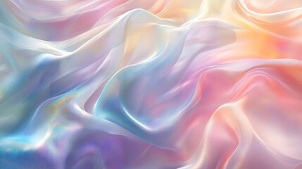 Obraz premium Holographic pastel rainbow background with irides