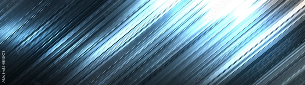 Aufkleber an abstract depiction featuring streaks of blue and silver, creating a dynamic sense of movement and