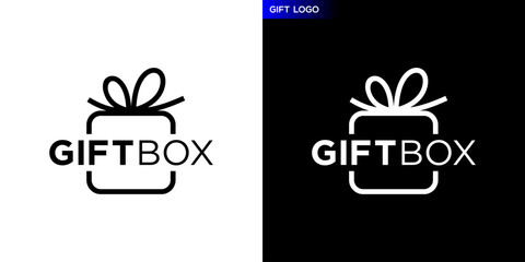 Vector template of gift logo, affection, birthday, romantic, special, valentine, EPS 10
