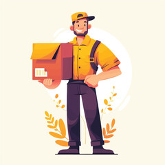 Image of a freight forwarder moving cargo and cartons