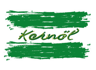 Kern&ouml;l Fahne gr&uuml;n wei&szlig;