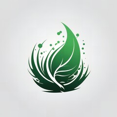 Obraz premium Abstract Green Leaf Design