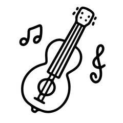 guitar doodle design