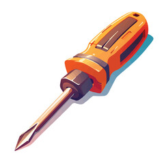 Illustration of a screwdriver and tools